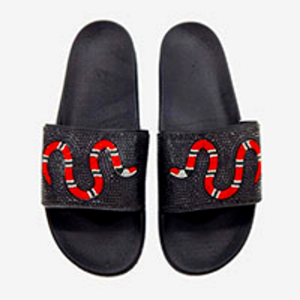 SALE!! Rhinestone Sandals-fits like a size 8